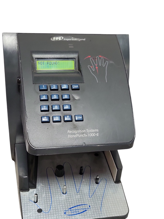 IR ingersoll rand Recognition Systems HandPunch 1000-E, READ _