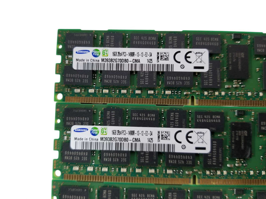 Samsung 64GB Bundle DDR3 (4x16GB) 2Rx4 PC3-14900R-13-12-E2-D4 Server RAM Q