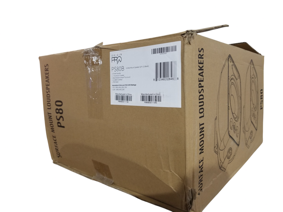 Origin Acoustics PRO PS80B Surface Mount Speakers PAIR