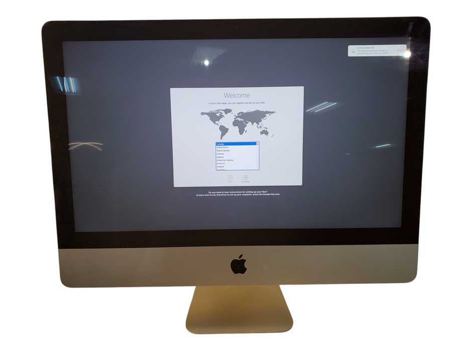 Apple iMac A1418 21.5" | 3.40GHz Core i5-7500 | 8GB DDR4 | 1T