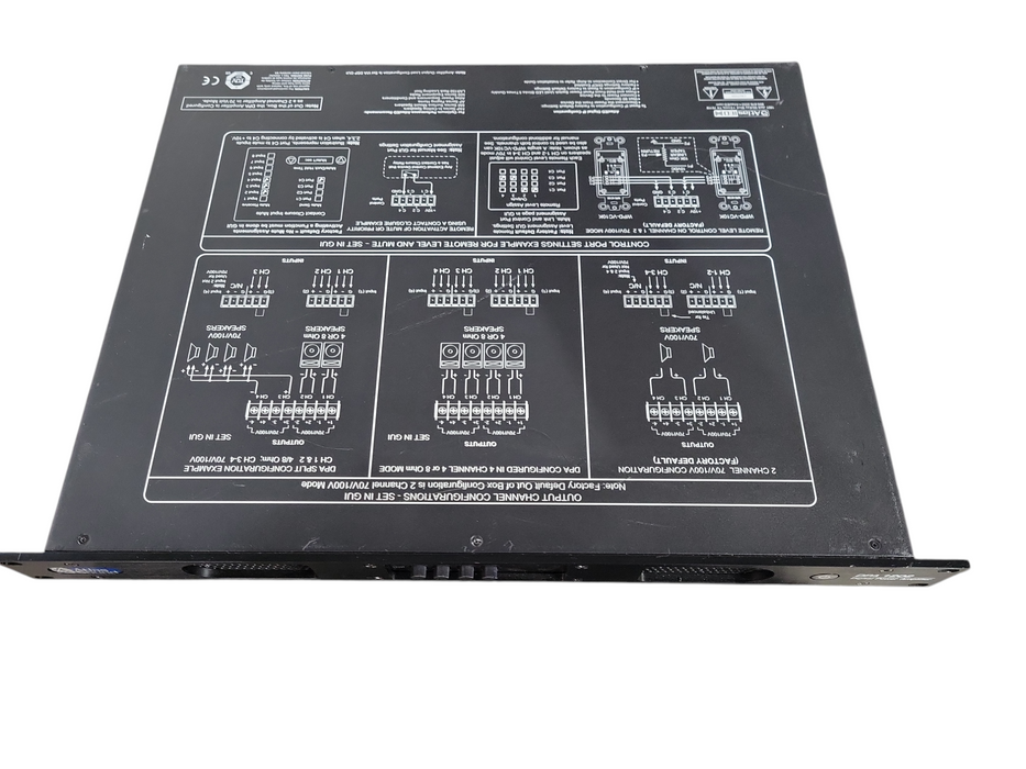 Atlas Sound amplifier DPA 1202 4-8ohm/70 Volt. Network Power Amplifier 1200 !