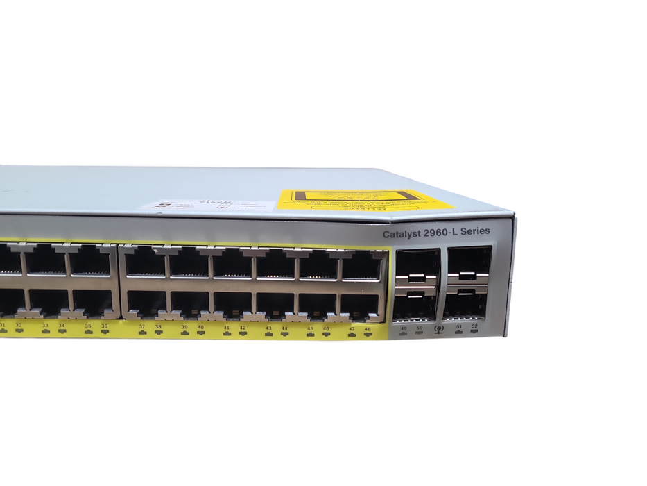 Cisco Catalyst WS-C2960L-48PS-LL V01 48-Port Gigabit PoE Network Switch