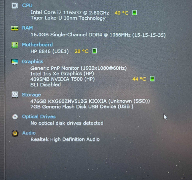 HP ZBook Firefly 15 G8 i7-1165G7 NVIDIA T500 4GB GPU 16GB RAM 512GB SSD  Lap200