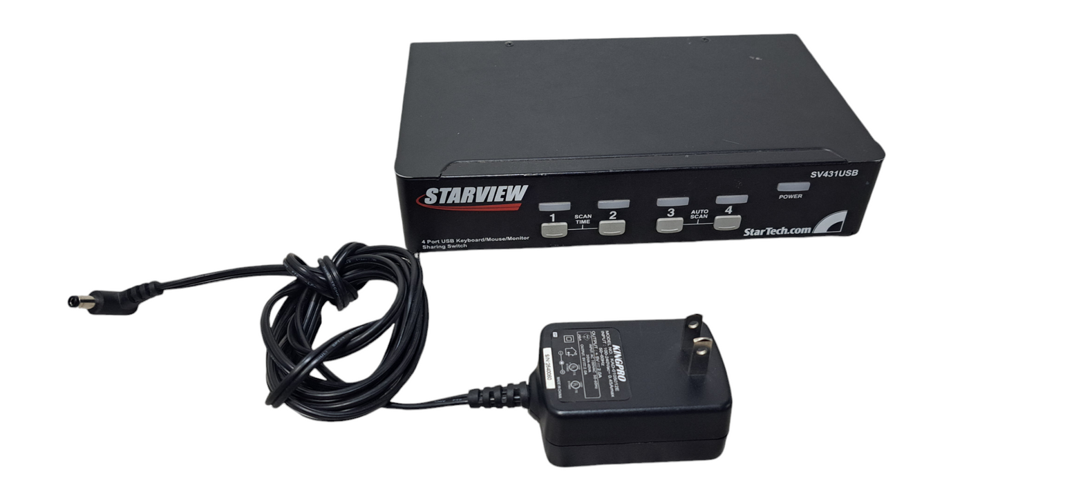 StarTech 4-Port KVM Switch- SV431USB