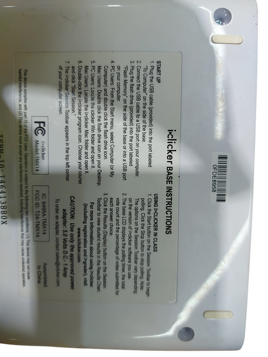 Lot 5x iClicker Base Station w/ cables, remotes & 2 flash drive