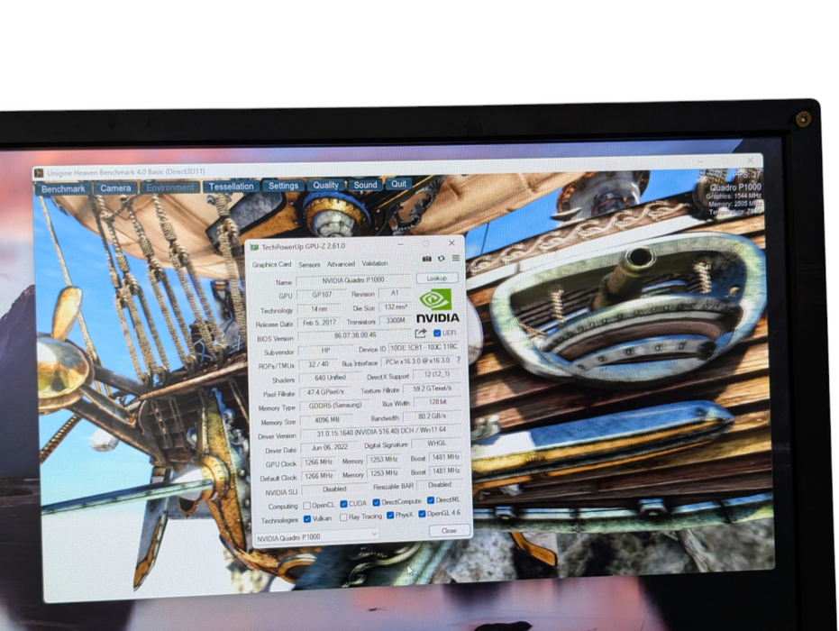 NVIDIA Quadro P1000 4GB Low Profile Graphics Card 4 mini DisplayPort Q-