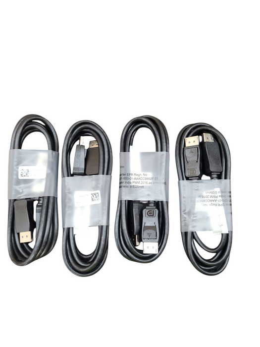 Lot 4x Display Port Cables Q