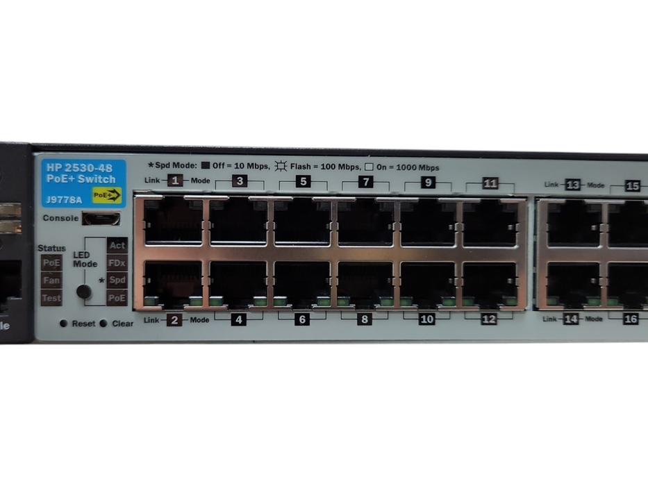 HP J9772A 2530 48G Switch 48 x 10/100/1000T PoE+ ports 4x SFP