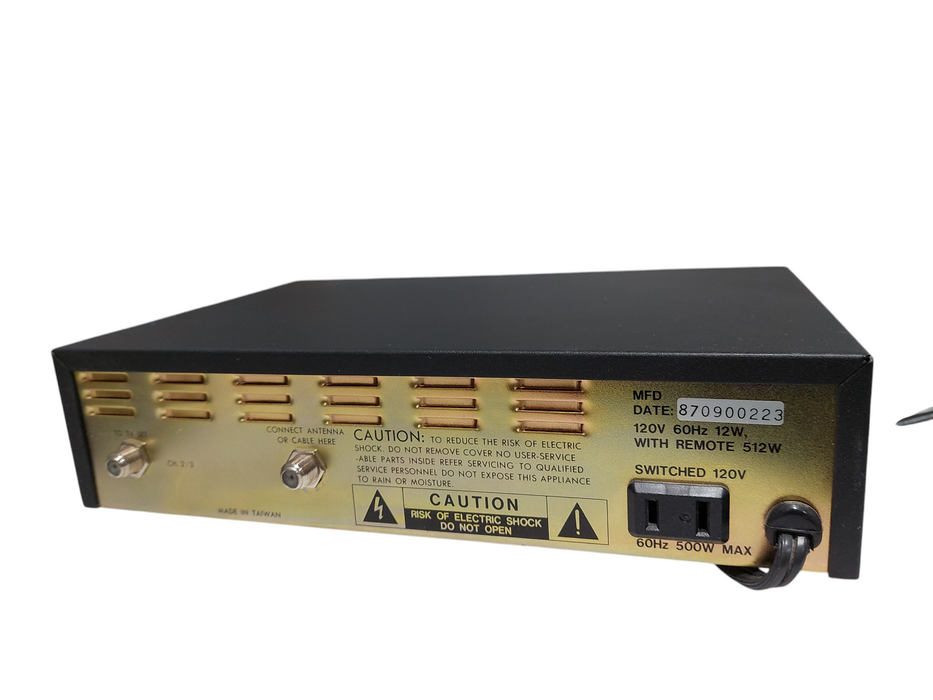 Vintage Belcor 72-Channel TV Converter Model: V-7200A  =