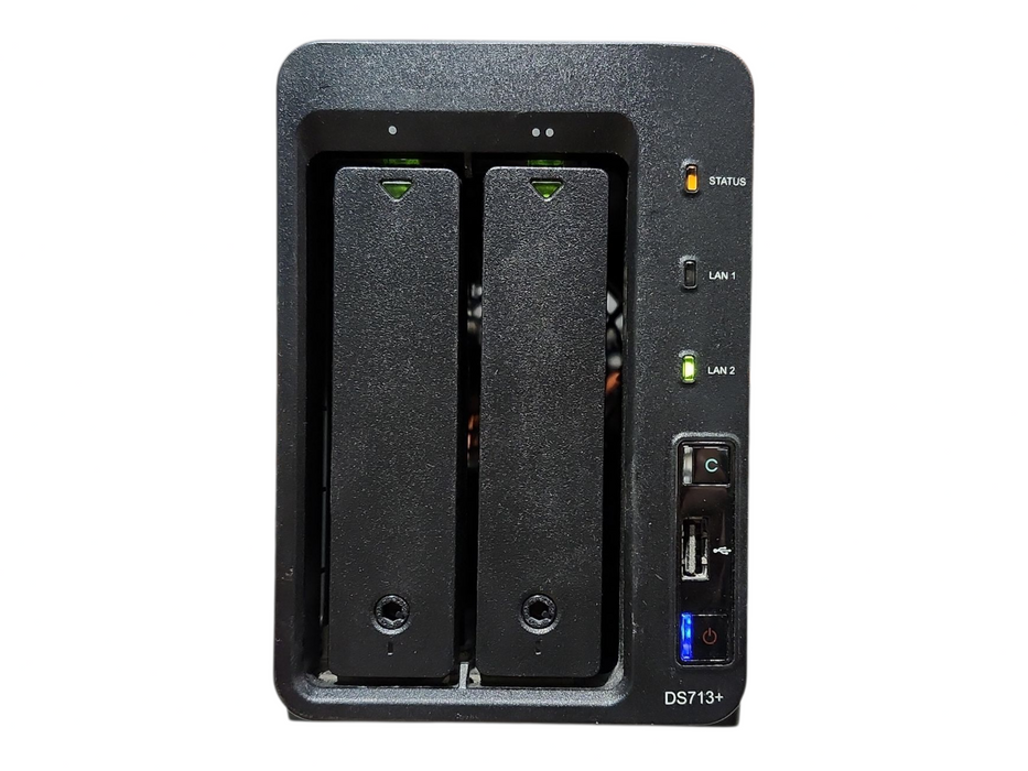 Synology DS713+ 2-Bay NAS Storage w/ 2x 1TB HDD, No Power Adapter