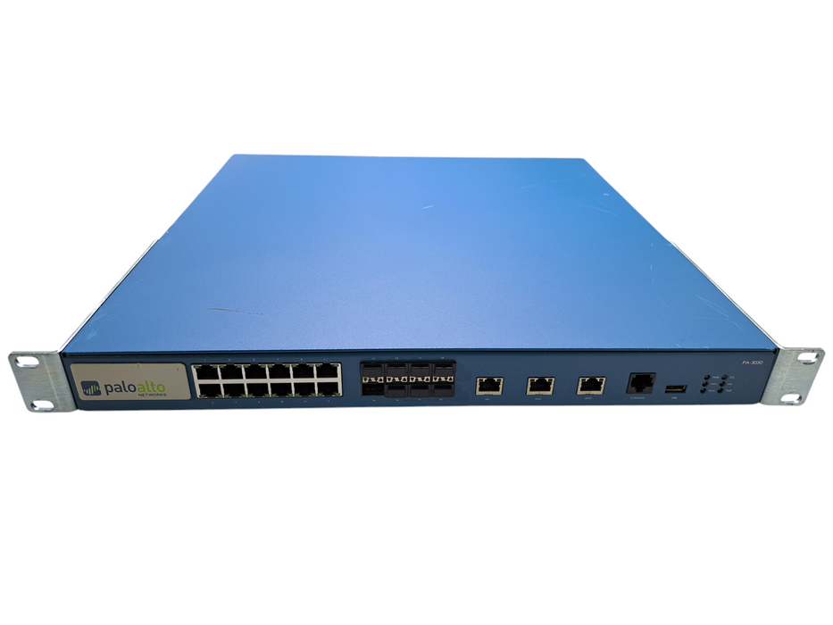 Palo Alto Networks PA-3050 20-Port Security Firewall Appliance w/ Rack Ears Q