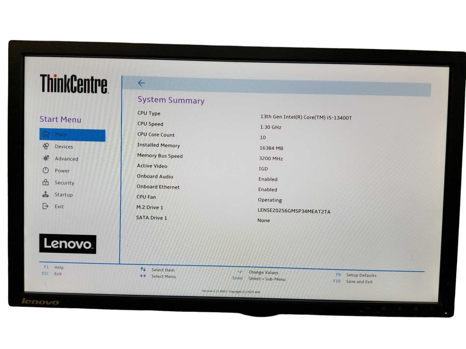 Lenovo ThinkCentre M70q Gen4 USFF Core i5-13400T 16GB DDR4 256GB NVMe w/Adp