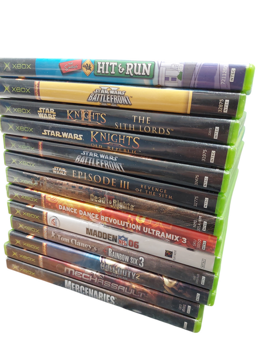 Bundle of 13 Xbox Original Games , Simpsons Hit & Run , Star Wars  =
