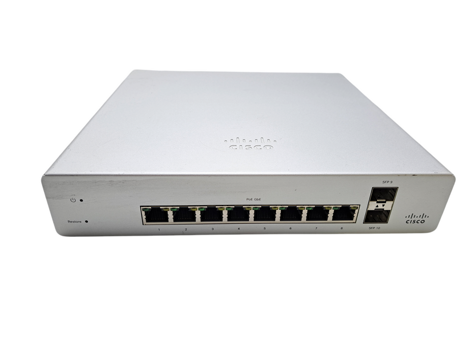 Cisco Meraki MS220-8P | 8-Port Gigabit PoE Network Switch | UNCLAIMED Q