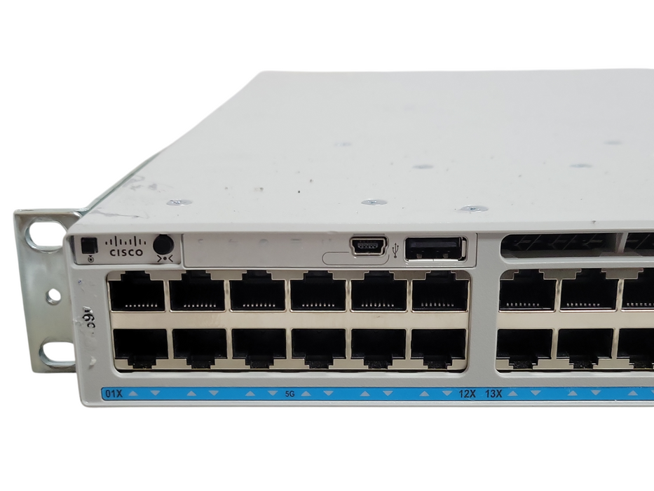 Cisco C9300-48UN-A 48-Port UPoE Network Switch w/ C9300-NM-2Q, 2x PSU _