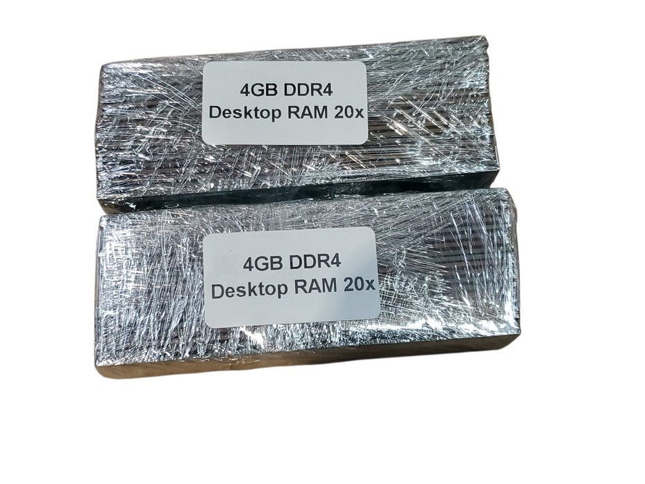 Lot of 40x, Assorted 4GB DDR4 Desktop RAM