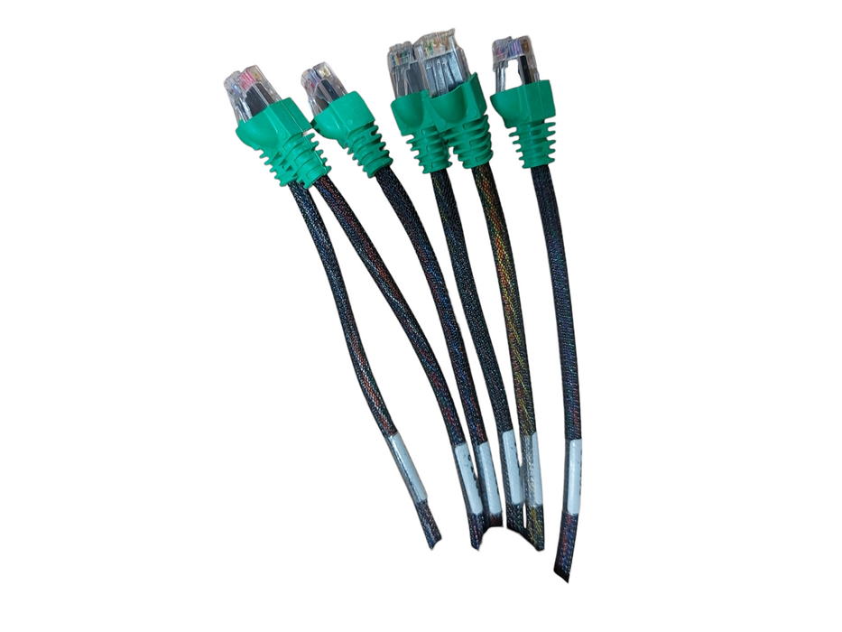Lot 2x TE 1933873-3 CAT6 Ethernet Cable – Industrial RJ45 2M/6.5ft  Q