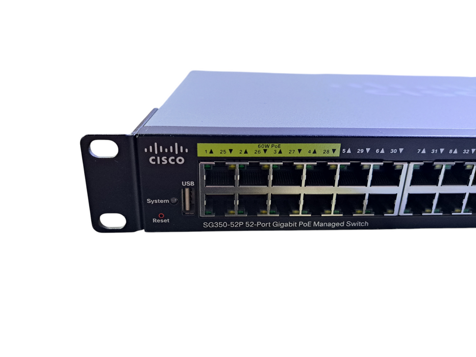 Cisco SG350-52P-K9 V02 | 52-Port Gigabit PoE Managed Switch