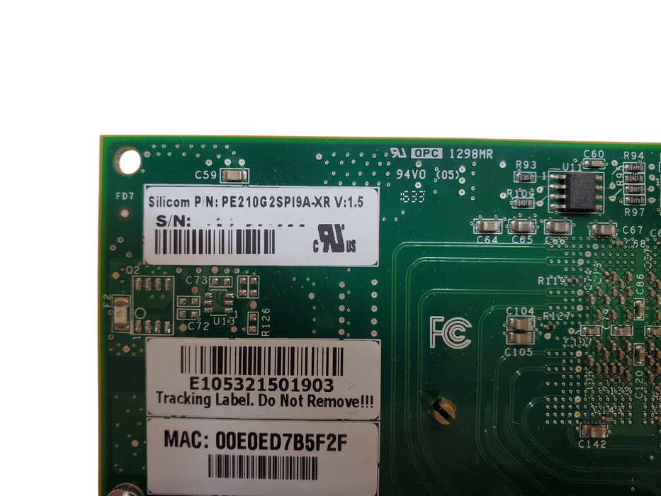 Silicom 10Gb 2-Port SFP+ Network Server Adapter Card PE210G2SPI9A-XR Q