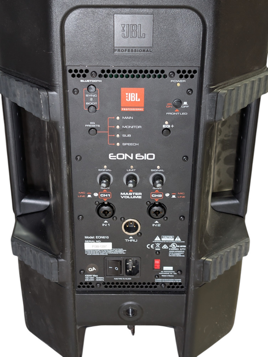 JBL EON 610 Loudspeaker PLEASE READ  -