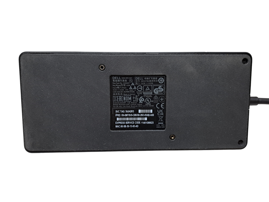 Dell WD22TB4 Thunderbolt 4 Docking Station w/ 180W Power Adapter )