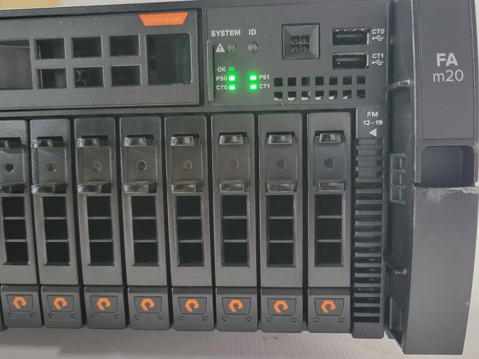 Pure Storage Flash Array FA M20 NAS w/ 2x M20 R2 Controllers, 2x PSU, READ _