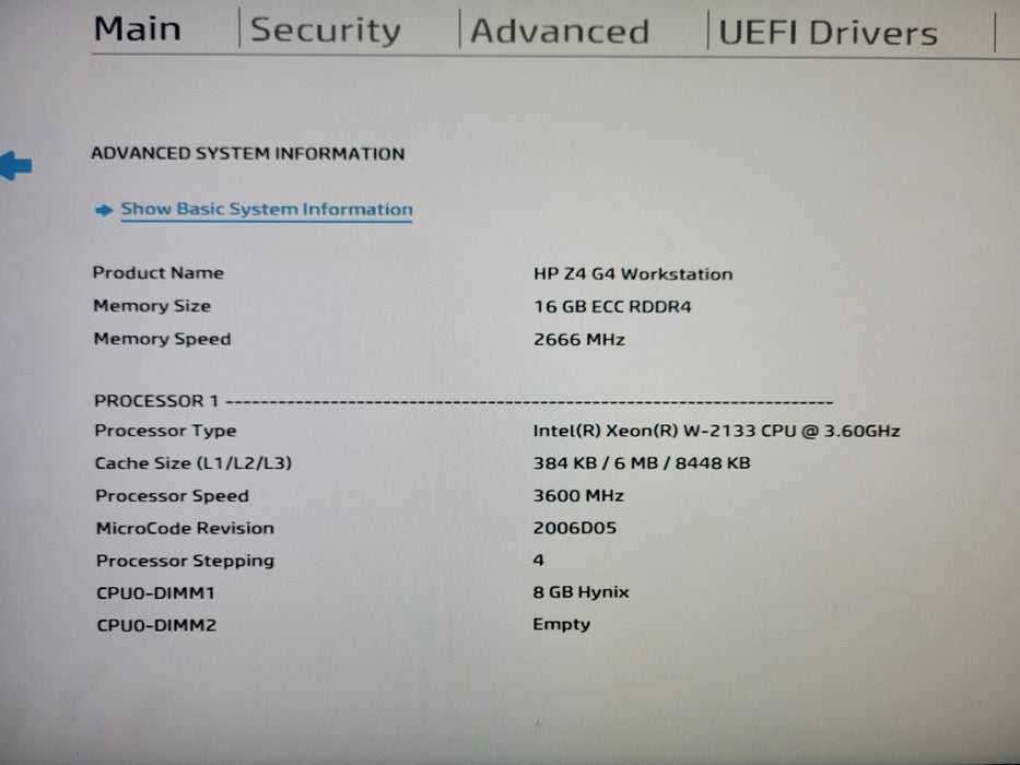 HP Z4 G4 WS, Xeon W-2123 3.60GHz, 16GB DDR4, 256GB M.2 SSD 750W PSU, No GPU Q_