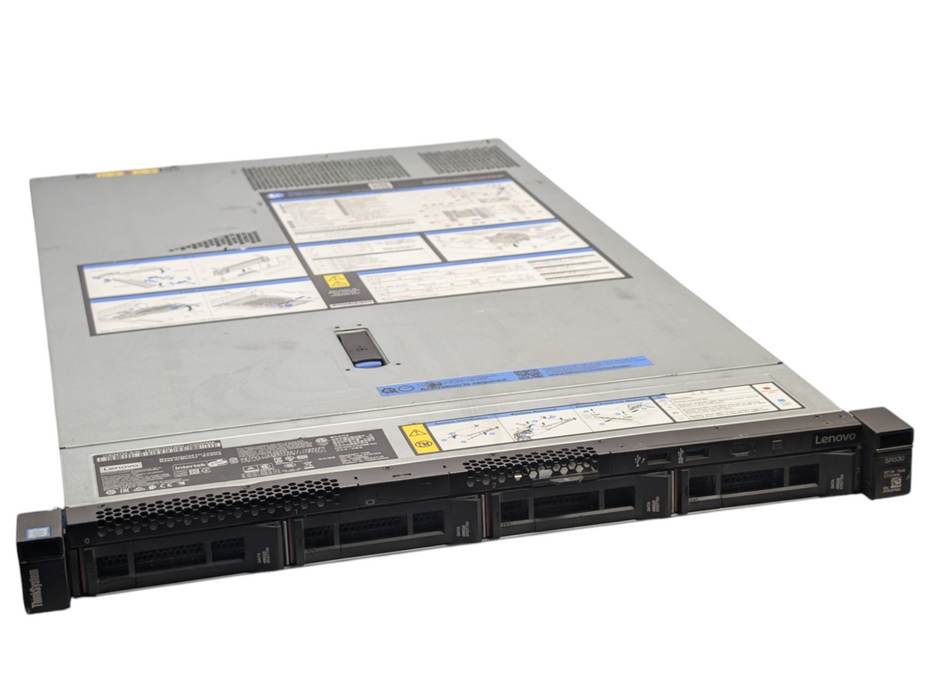 Lenovo ThinkSystem SR530 1U 1x Xeon Silver 4110 64GB RAM 4x 480GB SSD