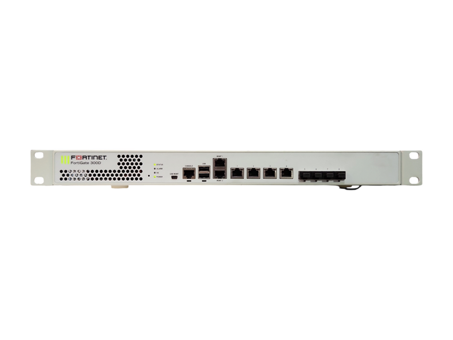 Fortinet Fortigate-300D, FG-300D, 1U Firewall Security Appliance, READ