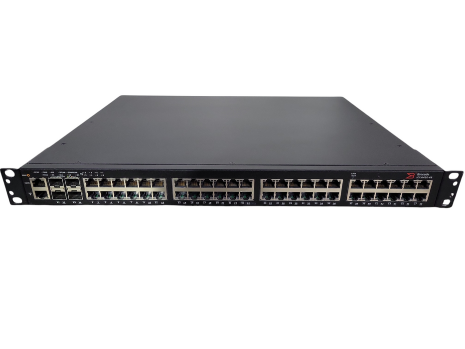 Brocade ICX6450-48 ICX 6450-48 Ethernet Switch, 48-Port Gigabit, 4-Port SFP+ !