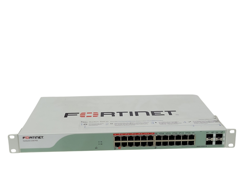 Fortinet FS-224D-POE FortiSwitch 24-Port Gigabit L2 PoE Ethernet Switch, SEE _