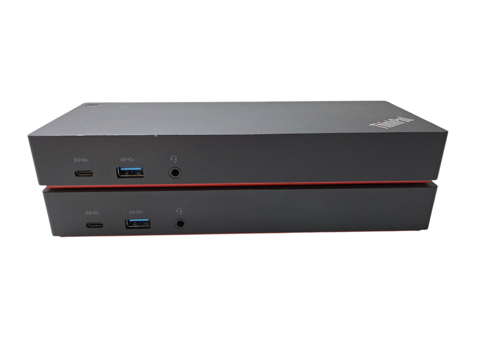 Lot of 2x Lenovo ThinkPad Hybrid USB-C Docking Station 40AF DUD9011D1 )
