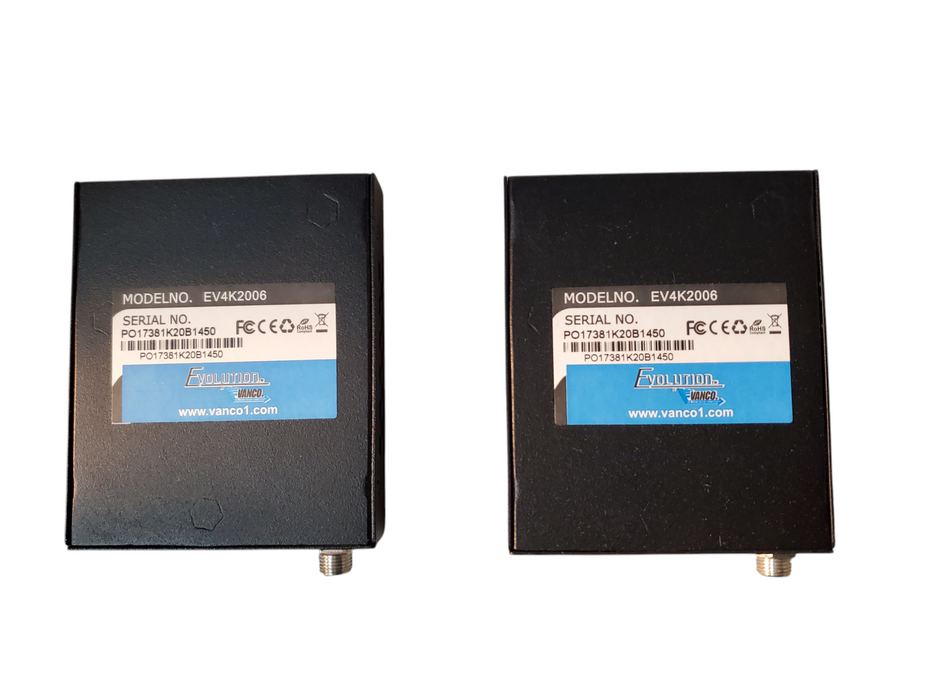 2x EVOLUTION 4K HDMI EXTENDER OVER CAT5E/CAT6 CABLE WITH POE EV4K2006
