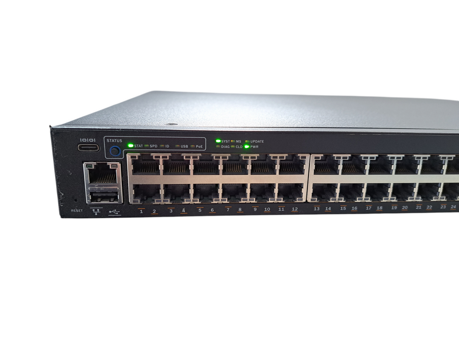 Ruckus ICX7150-48PF-4X10GR | 48x Gigabit PoE+ 740W, 4x 10G SFP+ Switch )