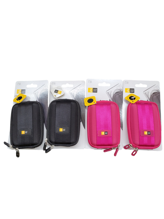 LOT 8x Case Logic QPB301PI Compact Camera Cases, Mixed Colors
