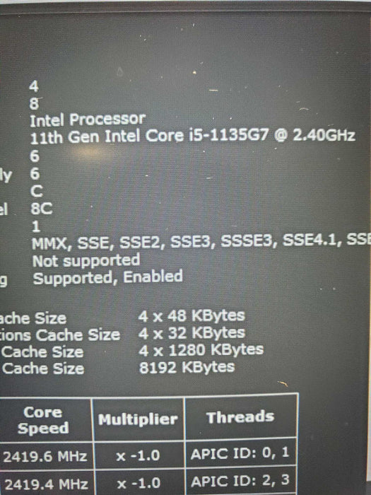 HP EliteBook 850 G8 Core i5-1135G7@2.40GHz 16GB RAM 256GB SSD  Lap200