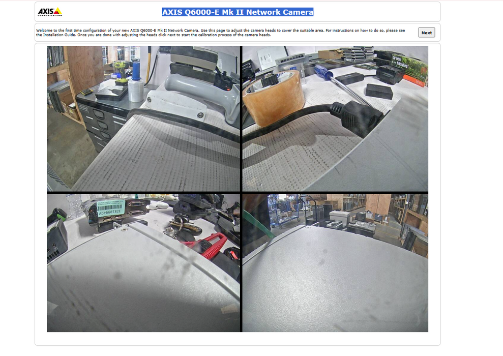AXIS Q6000-E MKII Network Surveillance 360/Quad Camera, READ _