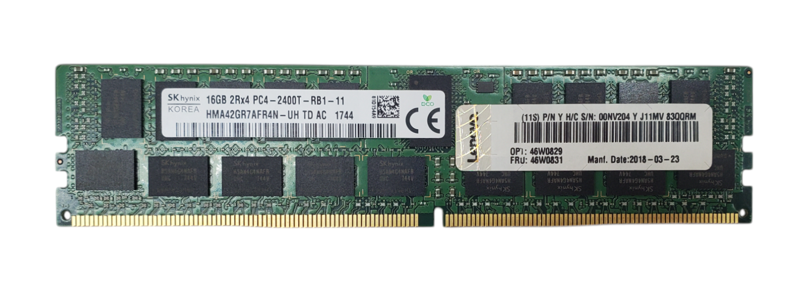SK Hynix 16GB 2Rx4 PC4-2400T-RB1 DDR4 Server RAM Q