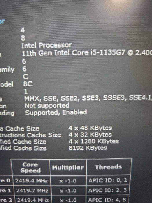 Lenovo ThinkPad E15 Gen 2 INTEL I5-1135G7 CPU | 8GB DDR4 | 256GB NVME Q Lap200
