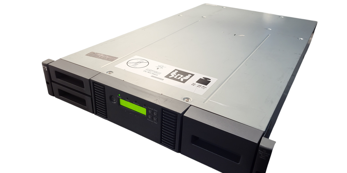 HP MSL2024 LTO4 テープライブラリー HPE HP StorageWorks MSL2024 Tape Library w/ 2x HP LTO-6 Ultrium