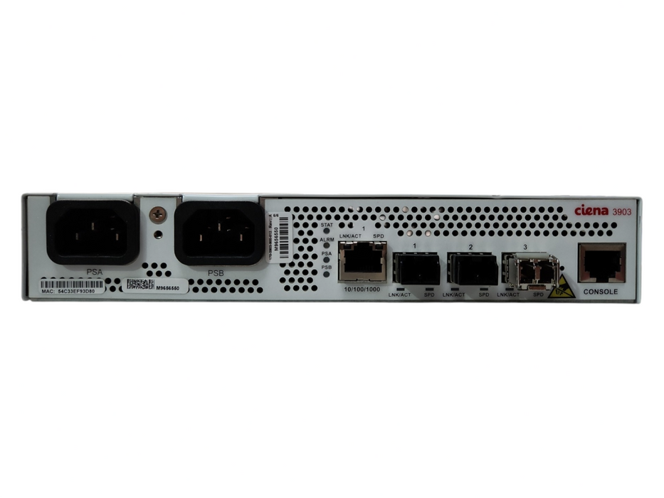 Ciena 3903 Ethernet Service Delivery Switch 170-3903-900, Factory Reset