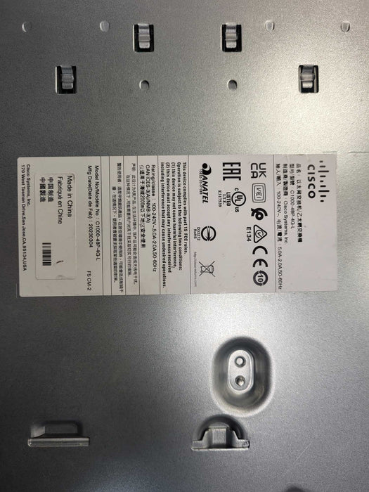 Cisco C1000-48P-4G-L • Gigabit Ethernet PoE Managed Switch • 48 Ports + 4x SFP  $