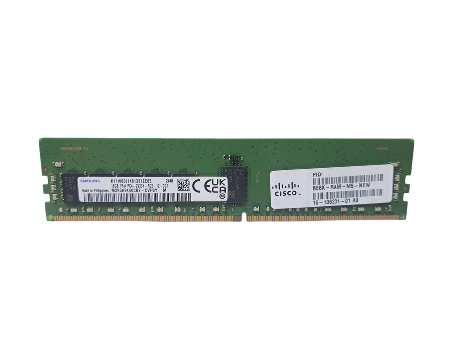 Samsung 16GB 1Rx4 PC4-2933Y-RC2-12 | DDR4 Server Memory M393A2K40CB2-CVFBY Q)