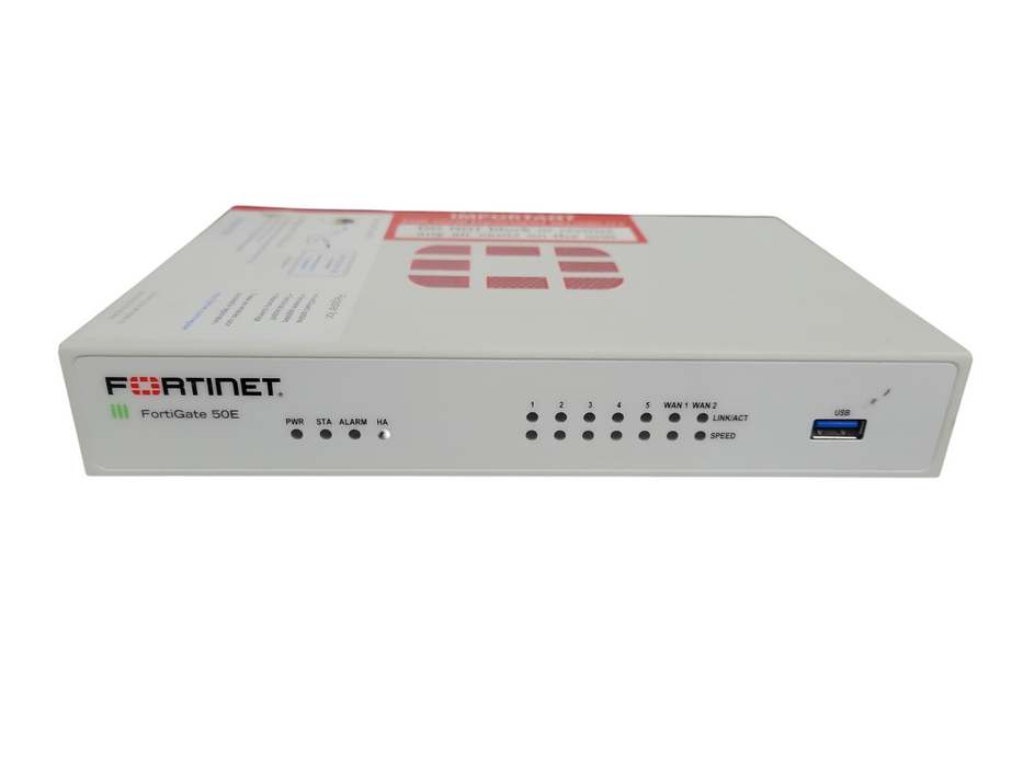 Fortinet Fortigate-50E Network Security Firewall Initialized FG-50E !