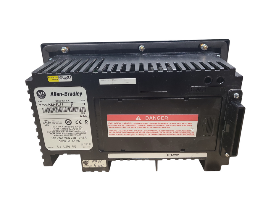 Allen Bradley 2711-K5A5L11 /H PowerFlex 7000 5.5" Keypad AC Terminal