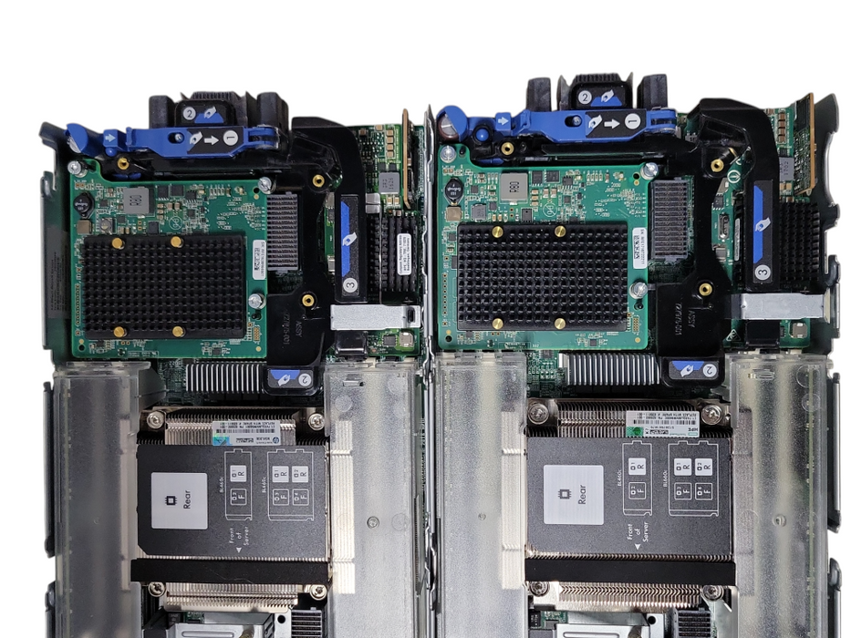 Lot of 2x HPE ProLiant BL460c G9 Server Blade 2x Xeon E5-2643v4, 32GB DDR4 _