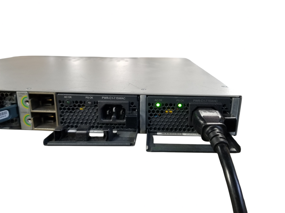 Cisco WS-C3850-48P 48 Port Gigabit PoE+ Switch w/ C3850-NM-2-10G 2x715W PSU