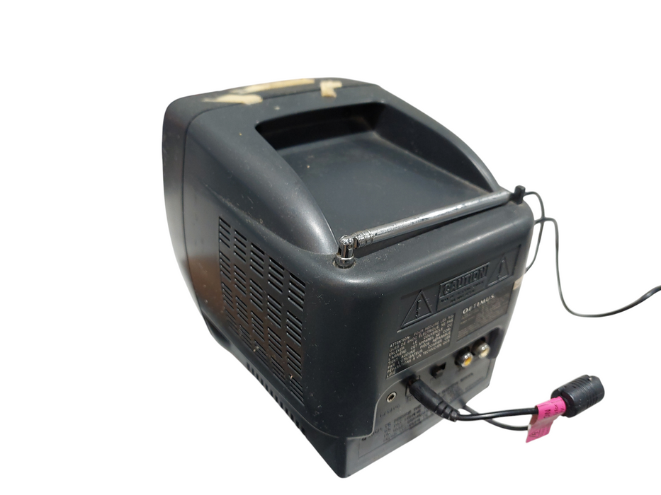Optimus 5" Black & White Portable TV with AM/FM Radio  =