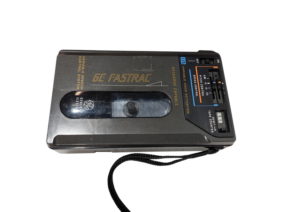 Vintage GE Fastrac Speed Listening Cassette Recorder / Player Model: 3-5324 =