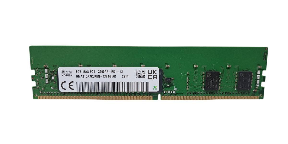 メモリ 8GB 2枚 SKhynix 1Rx8 pc4-3200AA SK Hynix 8GB 1Rx8 PC4-3200AA Reg Server RAM HMA81GR7CJR8N-XN Q